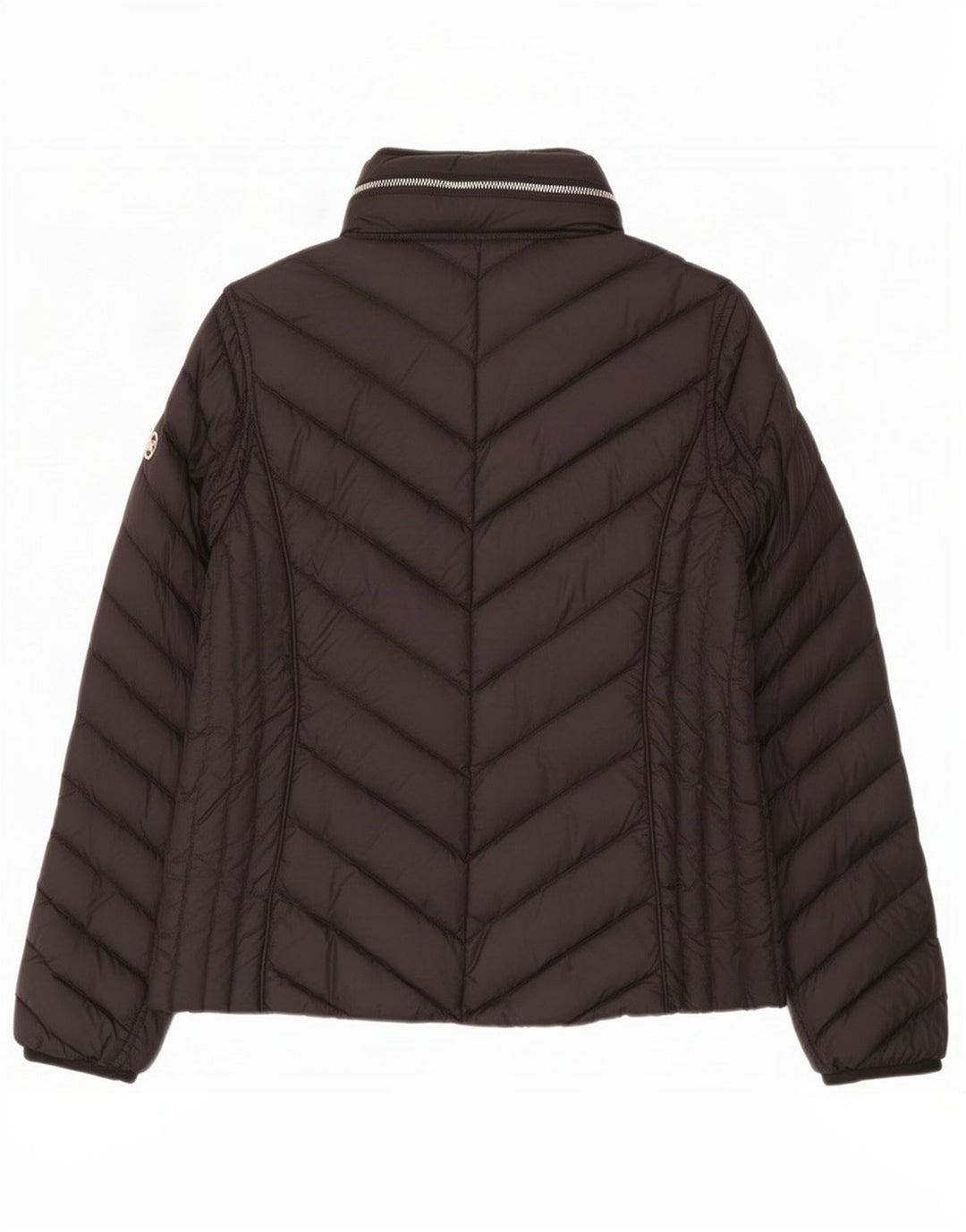 Jachetă căptușită cu glugă Michael Kors pentru femei UK 14 Medium Black Nylon