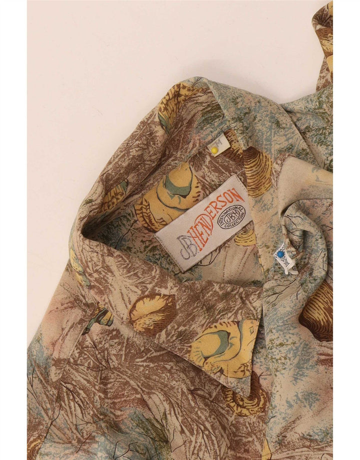 Cămașă vintage cu mânecă scurtă pentru bărbați, multicoloră, mijlocie