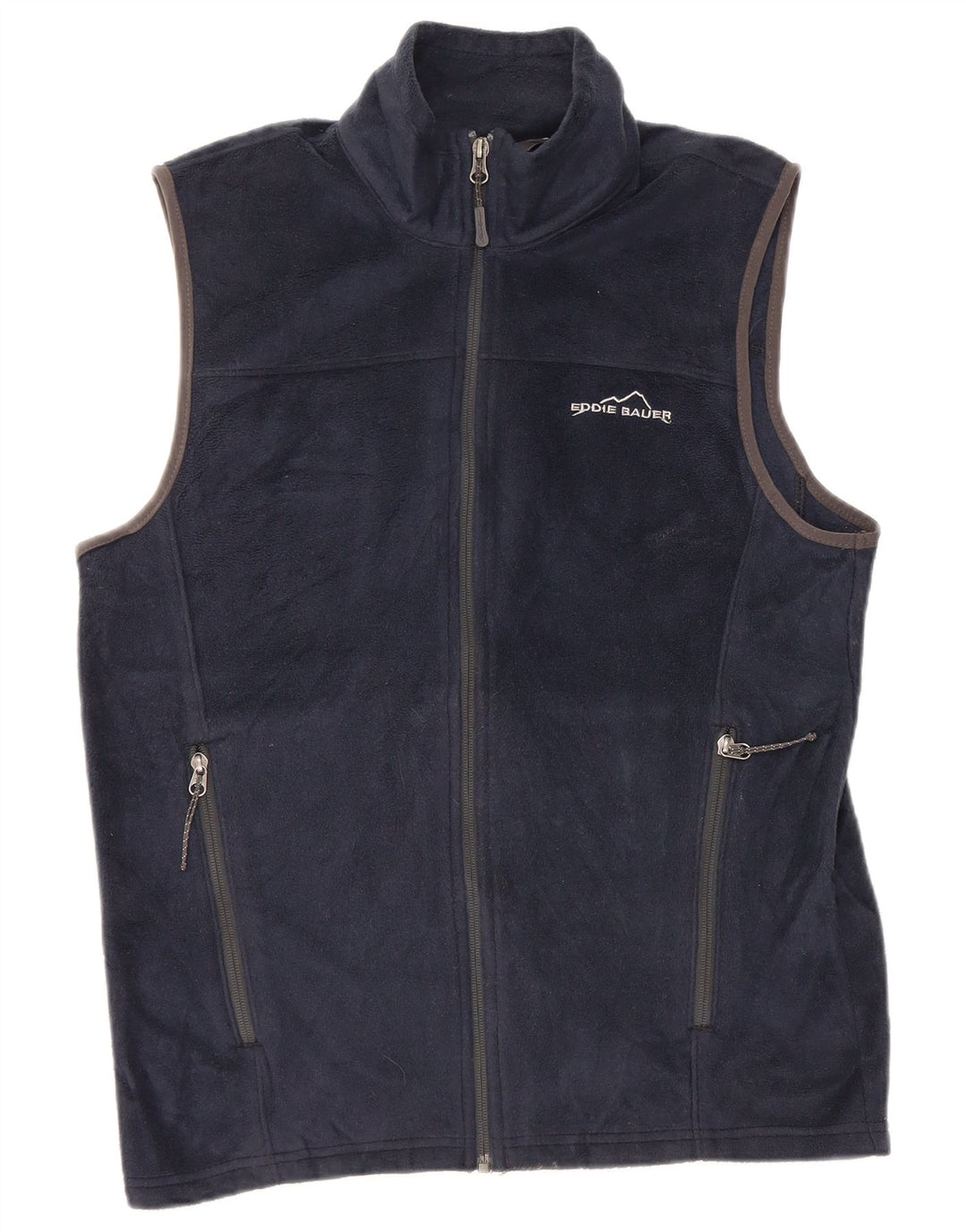 EDDIE BAUER Gilet pentru bărbați din lână UK 36 Poliester bleumarin mic