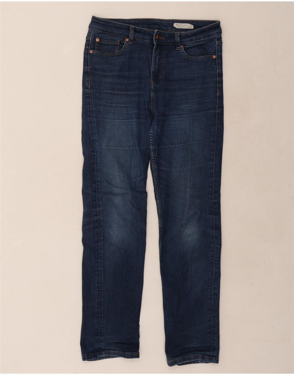 Marks & Spencer Blugi drepti pentru femei The Sienna UK 12 Medium W30 L29 Albastru