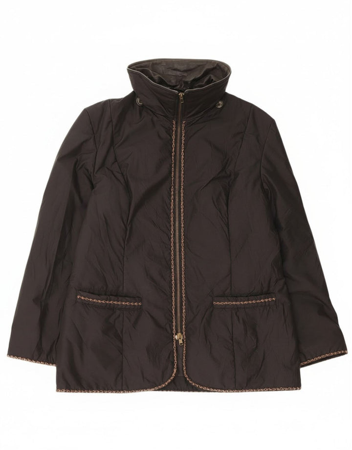 Jachetă vintage pentru femei IT 48 XL poliester negru