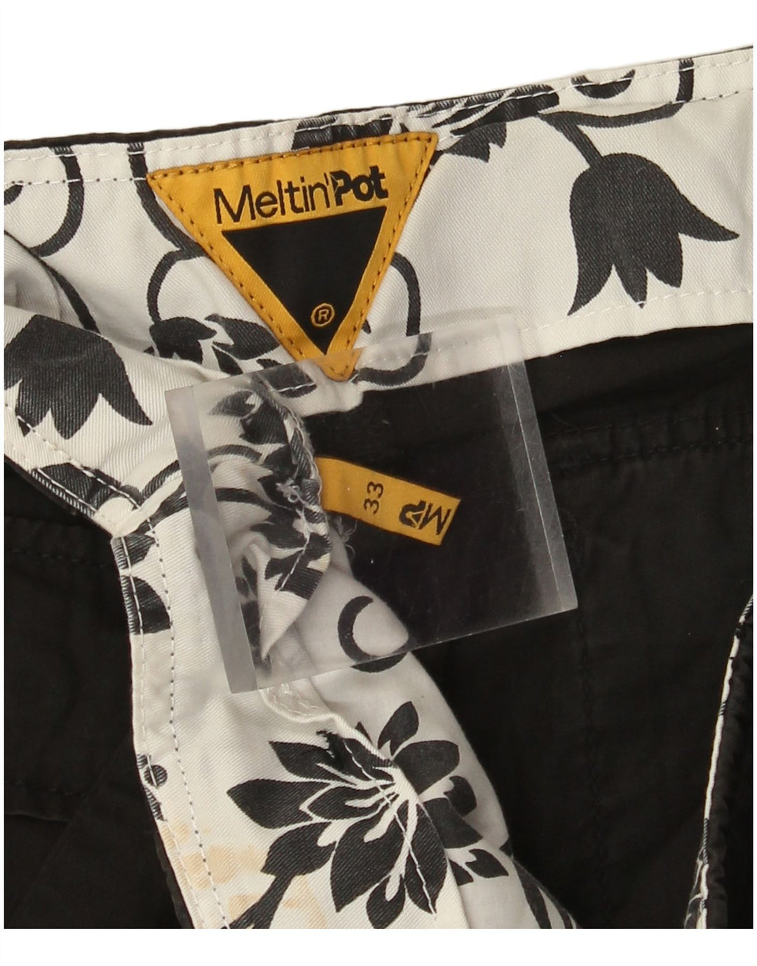 Pantaloni cargo drepti pentru bărbați Meltin' Pot W33 L32 negri