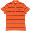 Tricou polo pentru bărbați Lotto în dungi mari portocalii