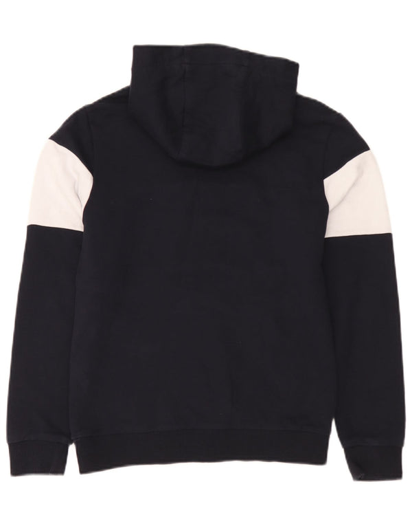 Pulover cu capotă cu grafic Tommy Hilfiger pentru băieți 11-12 ani, albastru bleumarin, bloc de culoare