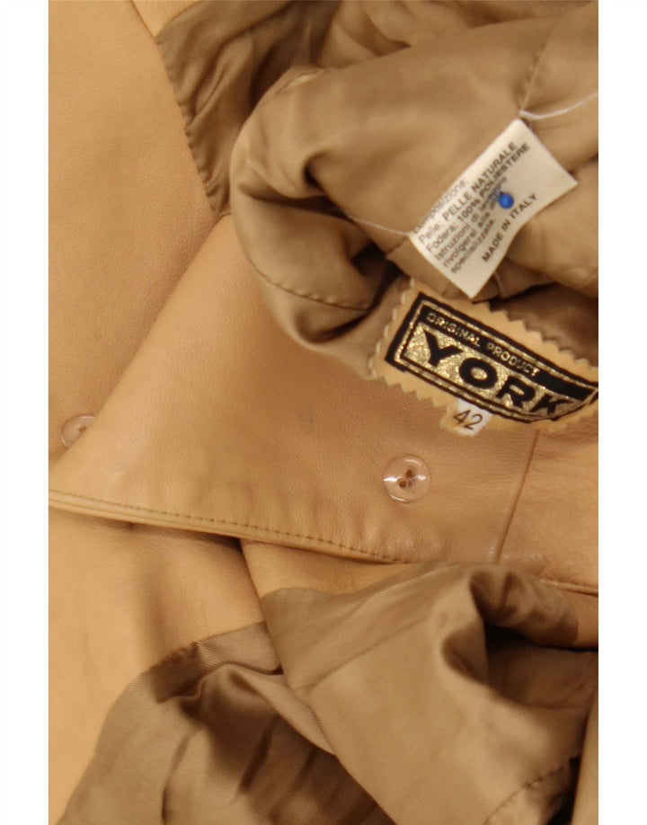 Jachetă de piele York pentru femei IT 42 Medium Beige