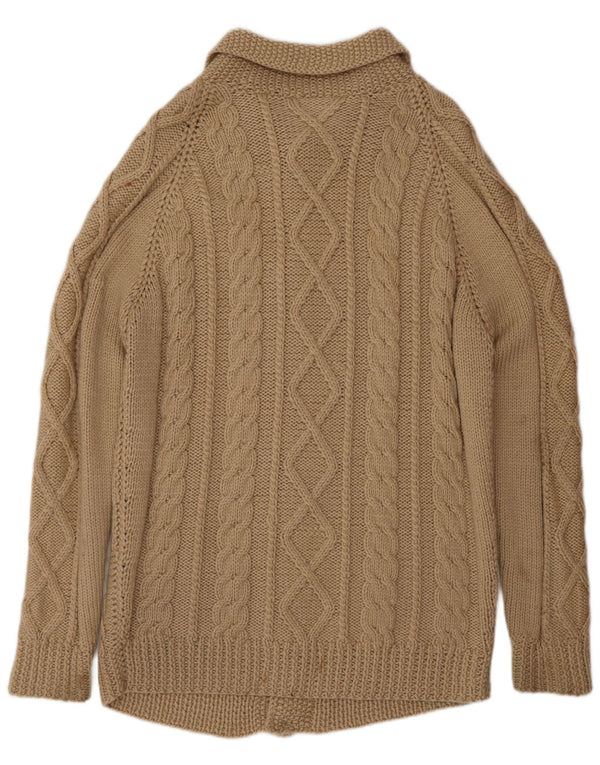 Cardigan Vintage pentru bărbați, bej mediu