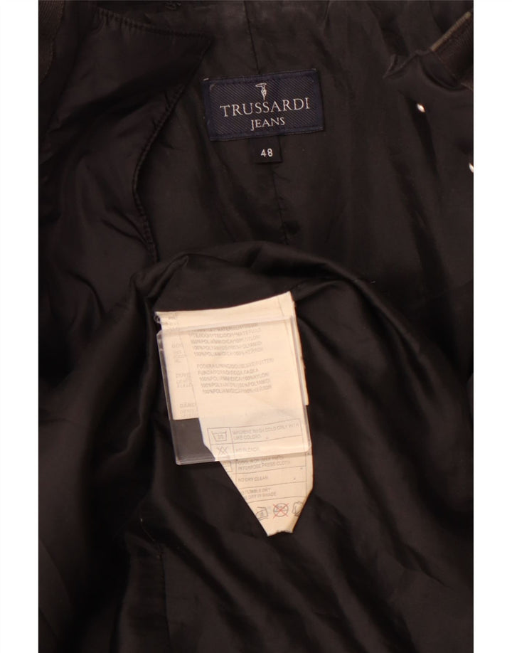 Palton căptușit pentru femei TRUSSARDI JEANS IT 48 XL Poliamidă neagră