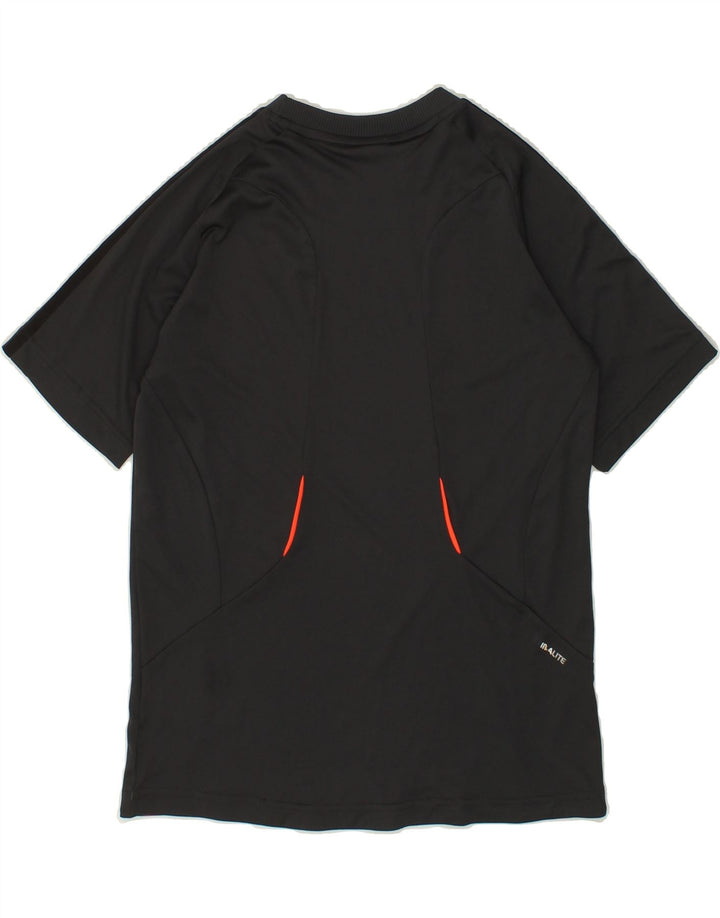 ADIDAS Boys Climalite Graphic T-Shirt Top 13-14 Years Grey Polyester Vintage Adidas and Second-Hand Adidas from Messina Hembry 