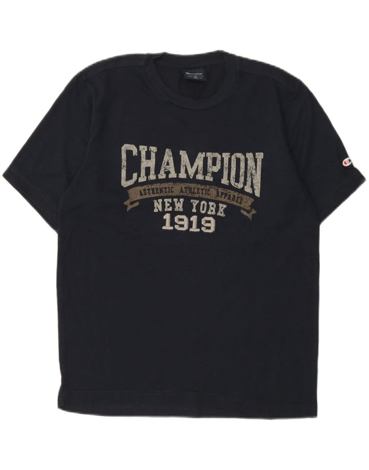 Tricou grafic Champion pentru femei Top UK 14 Medium Bleumarin
