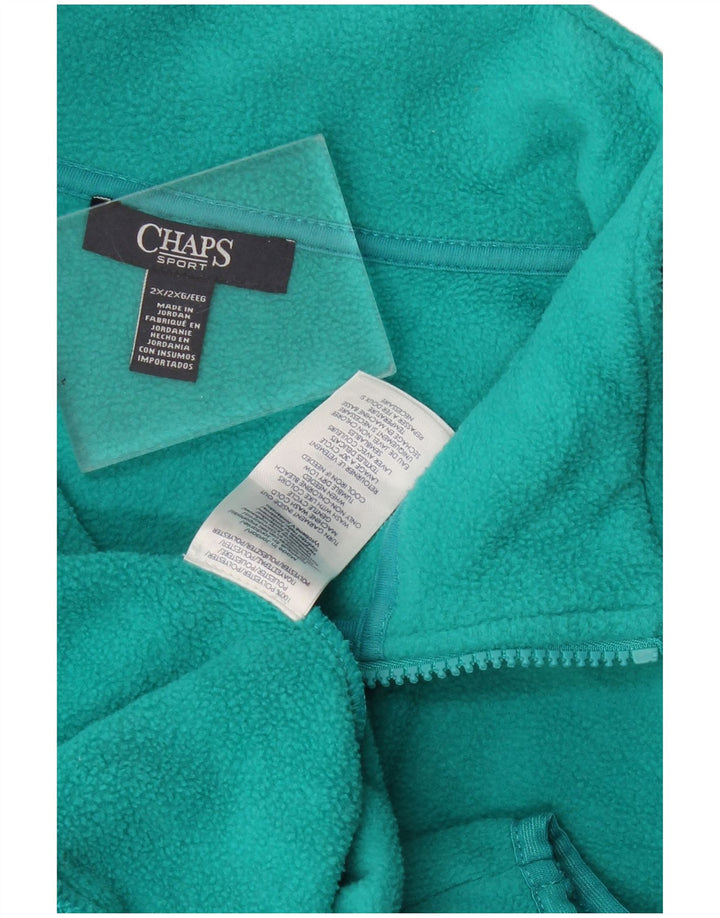 Gilet pentru femei Chaps Fleece UK 20 2XL Turcoaz Poliester