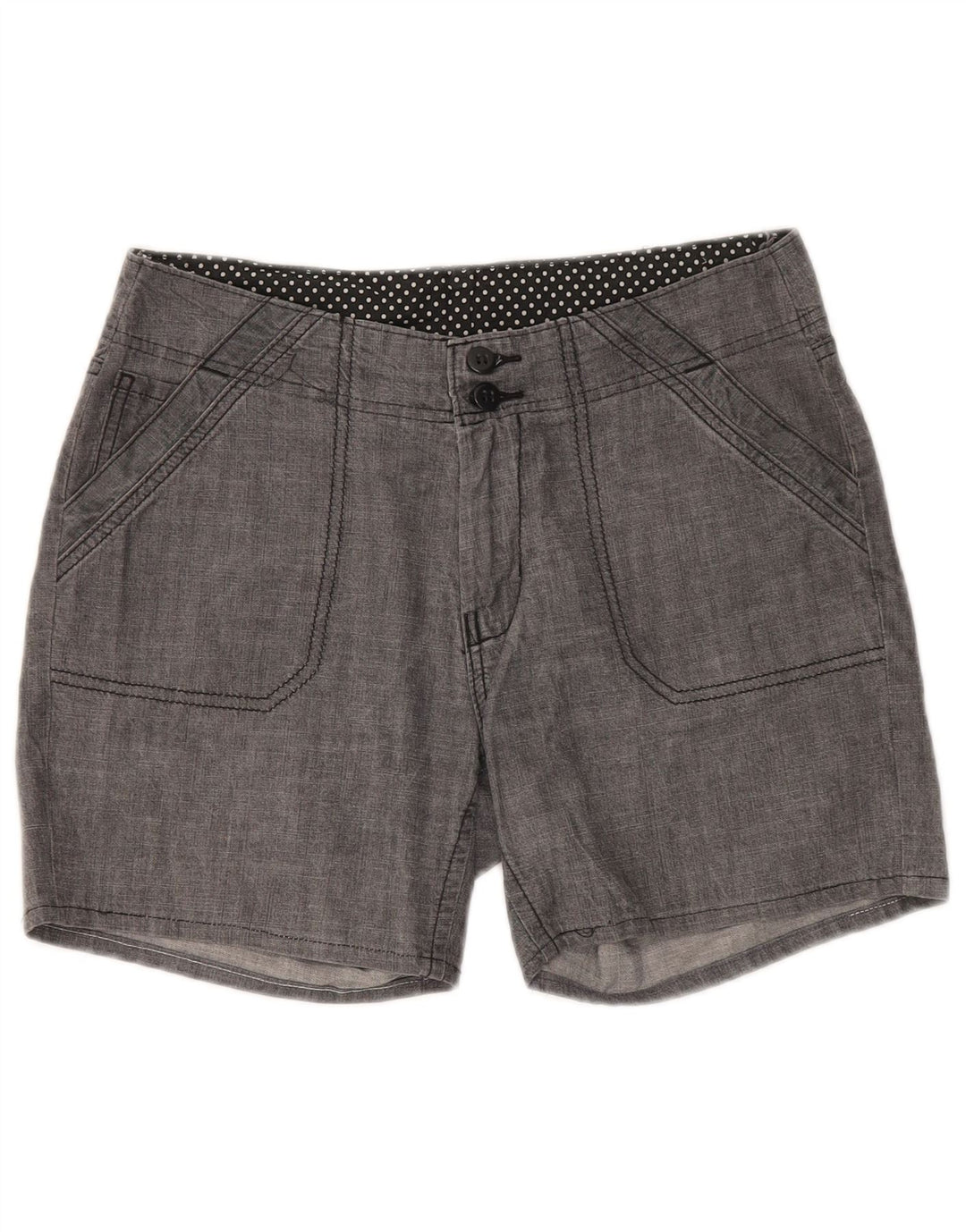 MARKS & SPENCER Pantaloni scurti chino pentru femei UK 12 Medium W30 Bumbac negru