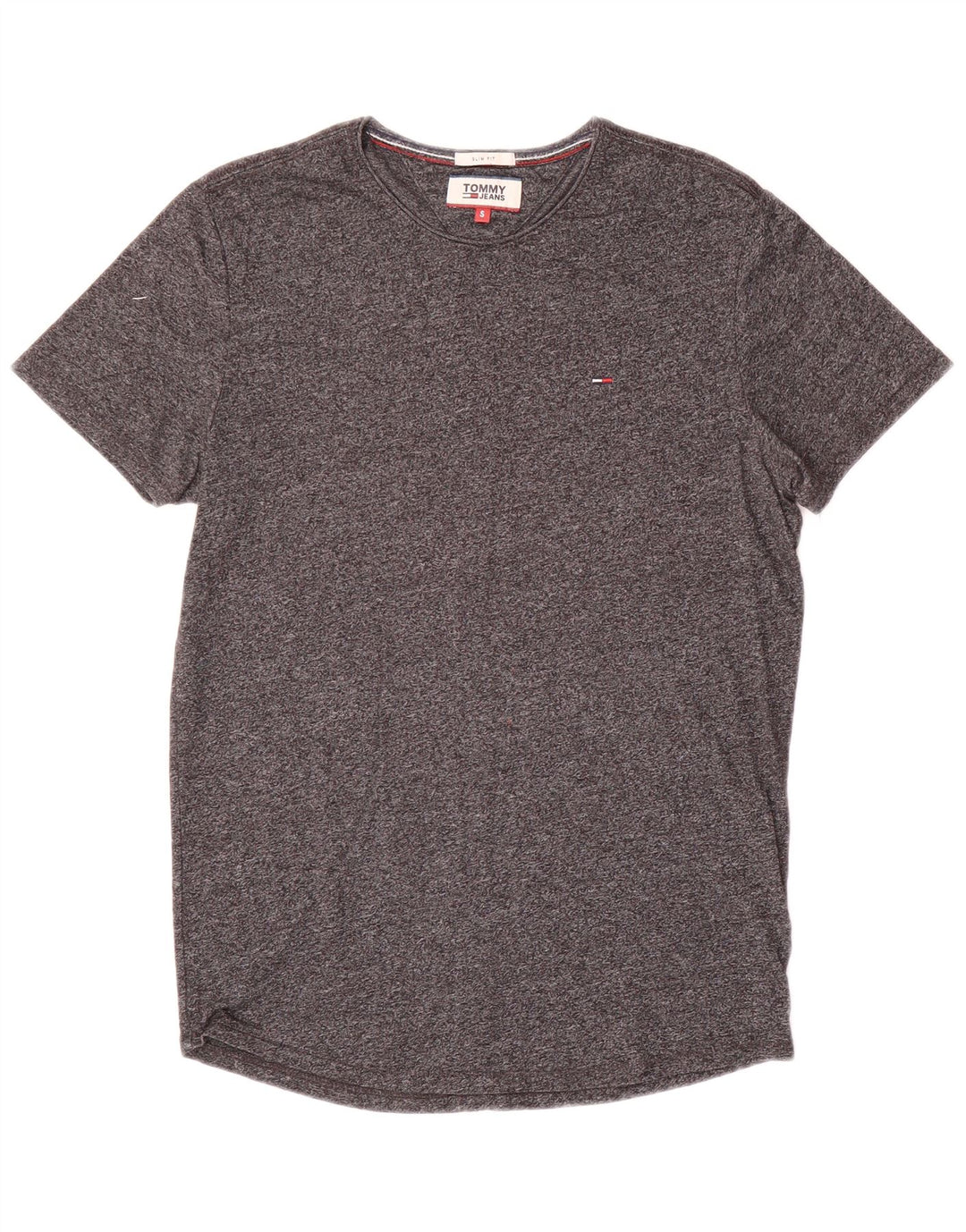 Tricou pentru bărbați Tommy Hilfiger Slim Fit Top mic, gri, bumbac cu pete