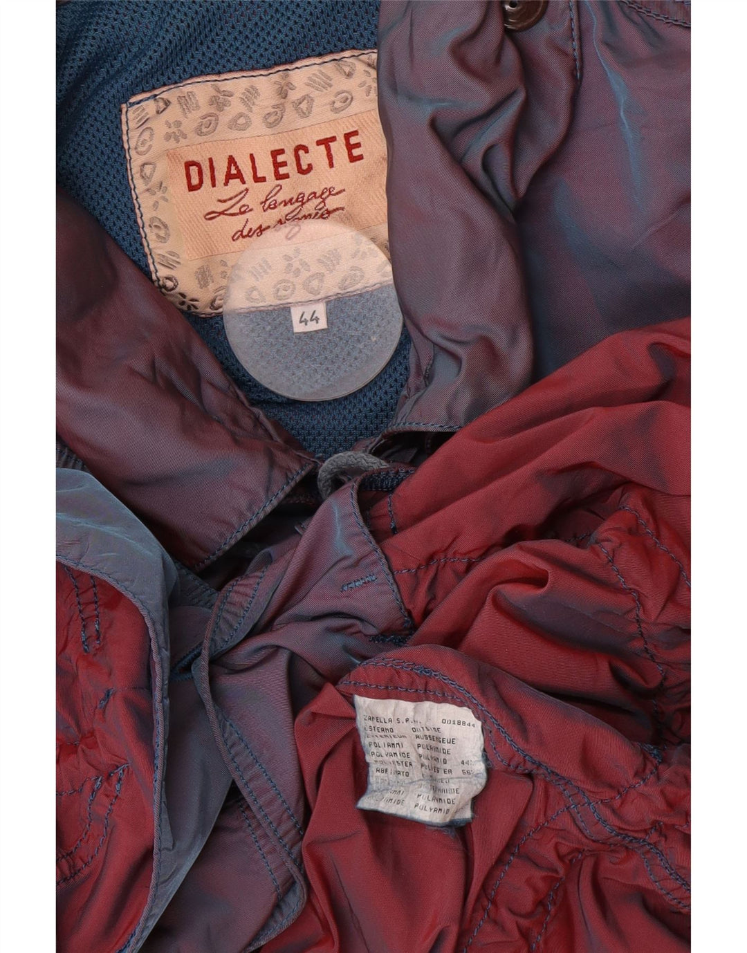 Jachetă vintage pentru femei supradimensionată IT 44 Medium Blue Poliamidă