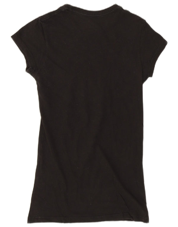 Tricou grafic Paris pentru femei Hard Rock Cafe Top UK 8 Bumbac negru mic