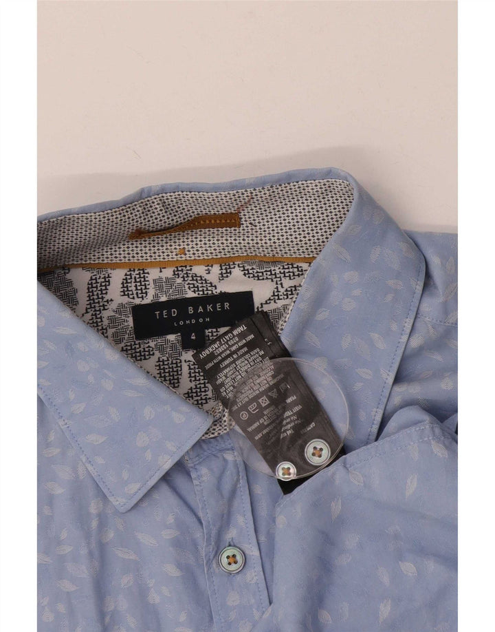 Cămașă pentru bărbați Ted Baker, mărime 4, mare, albastru, bumbac, floral