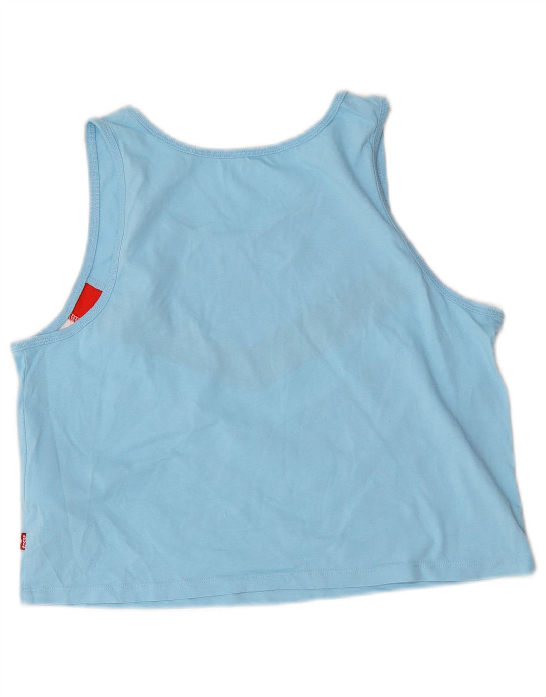 Top cu vestă crop Levi's pentru femei UK 10 mic, albastru, bumbac color bloc