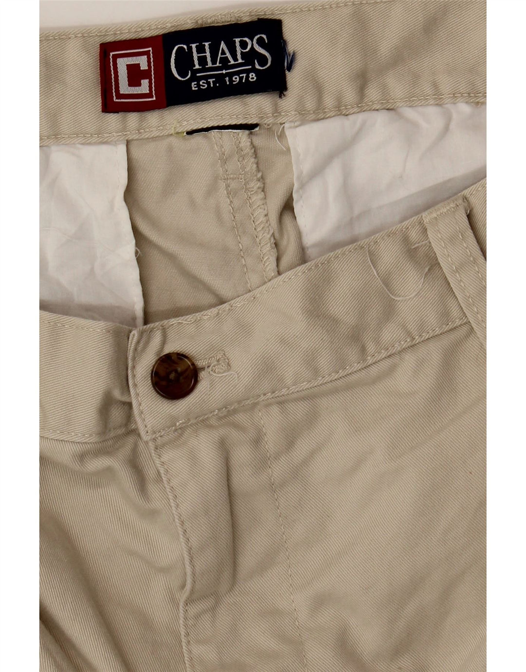 Pantaloni scurți chino pentru bărbați Chaps W34 Large Beige