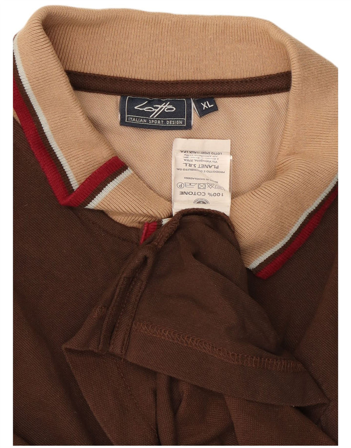 Tricou polo pentru bărbați Lotto XL maro