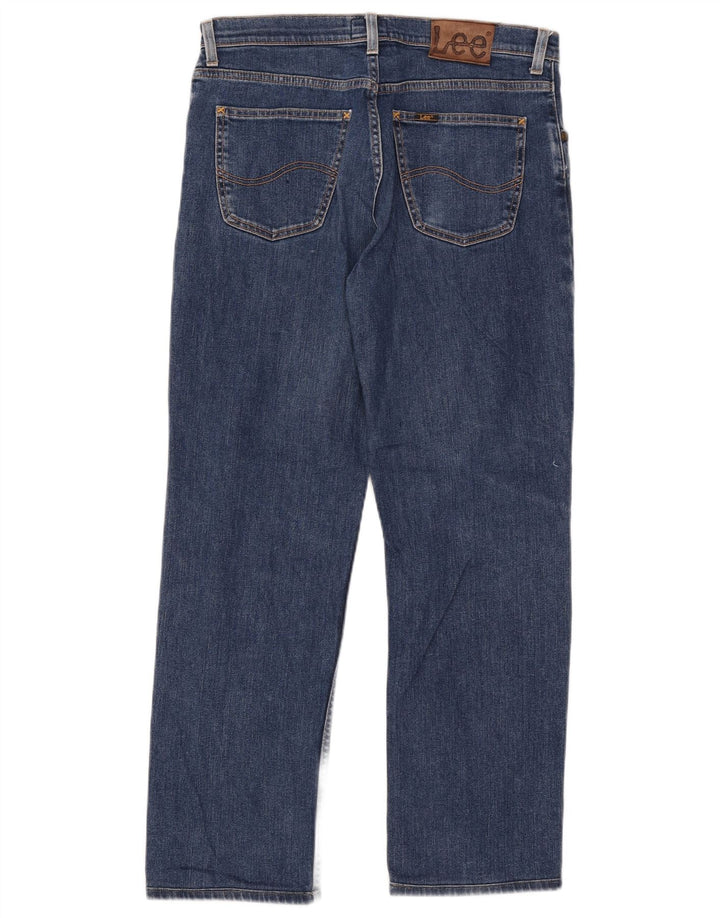 Blugi Lee Brooklyn Straight pentru bărbați W34 L28 Bumbac albastru