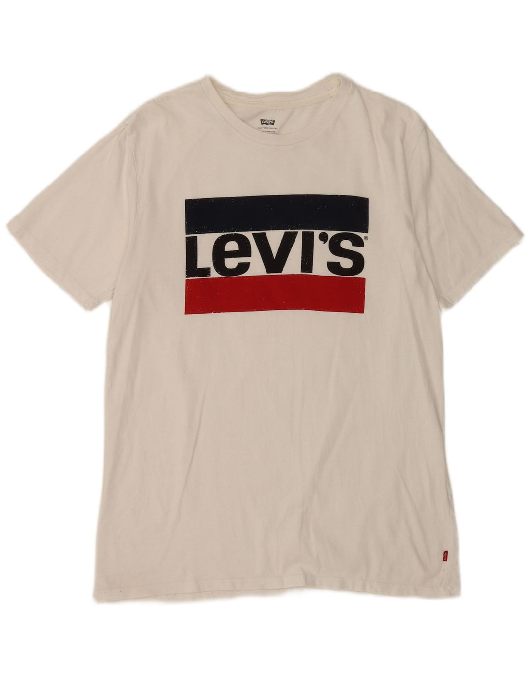 Tricou grafic pentru bărbați Levi's Top Medium White