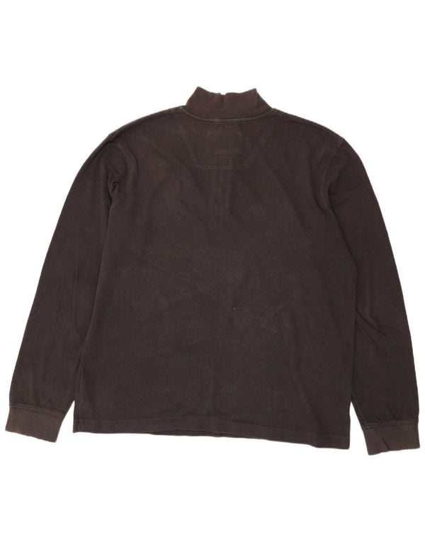 Pulover pentru bărbați Earthkeepers, cu fermoar și gât, 2XL, maro
