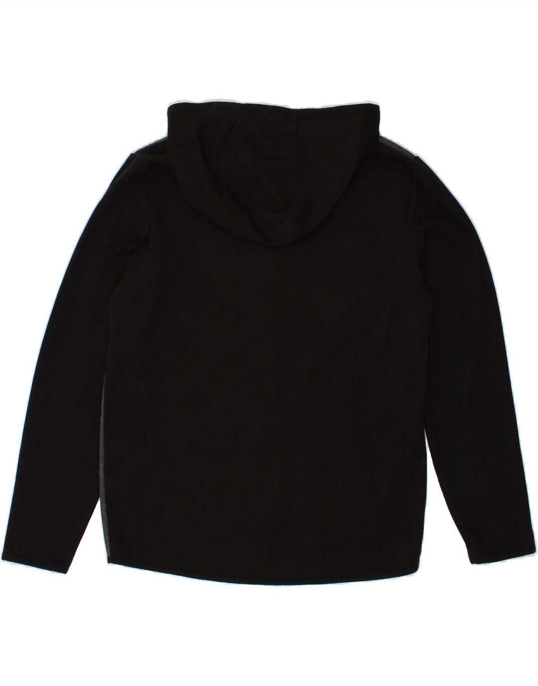 JACK & JONES Mens Zip Hoodie Sweater Large Black Polyester Vintage Jack & Jones and Second-Hand Jack & Jones from Messina Hembry 
