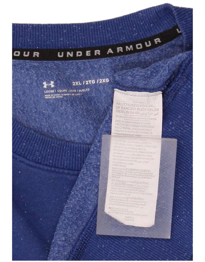 Pulover pentru bărbați Under Armour, 2XL, bumbac cu pete albastre