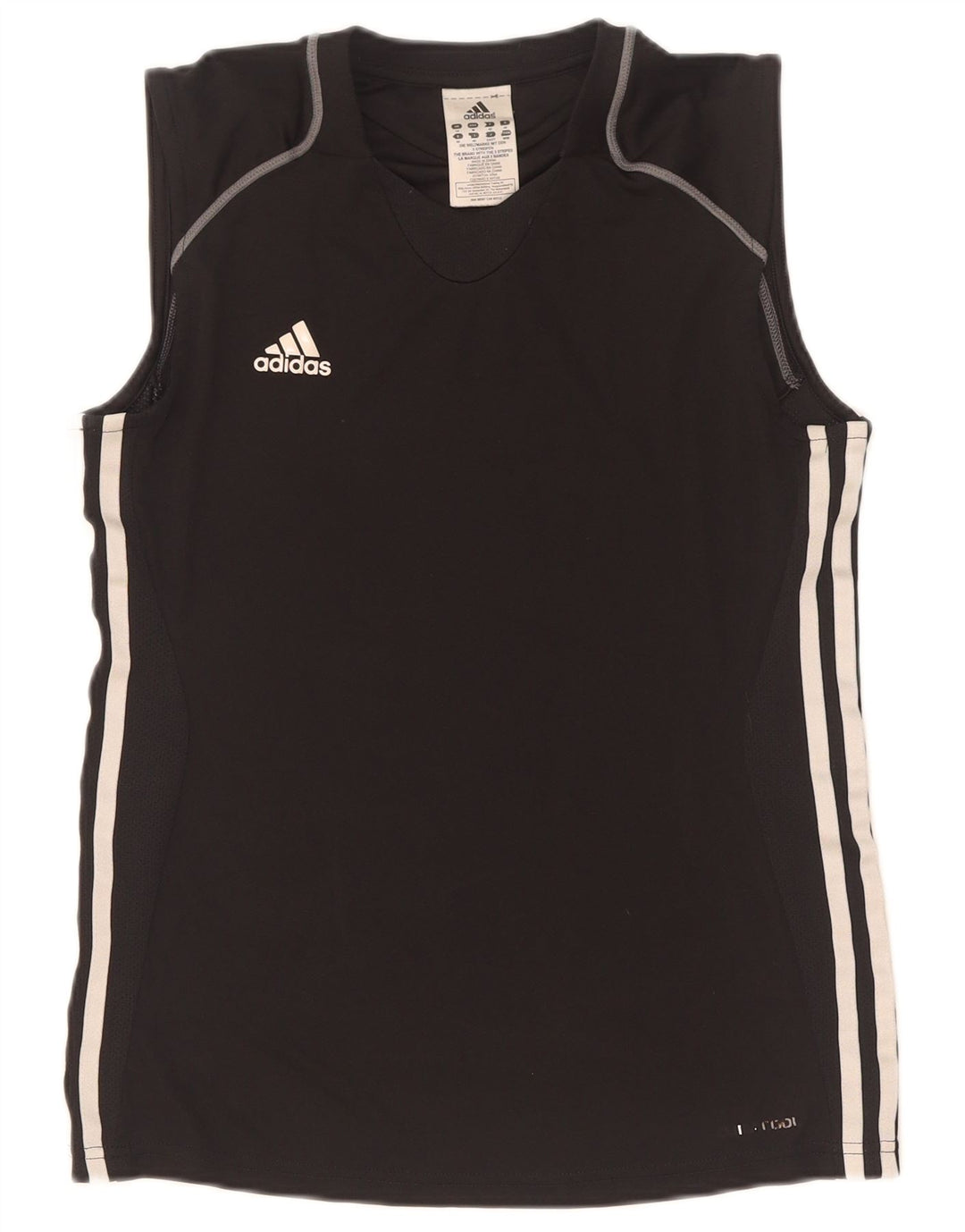 Adidas Climacool Vest Top pentru femei UK 14 Medium Black Poliester