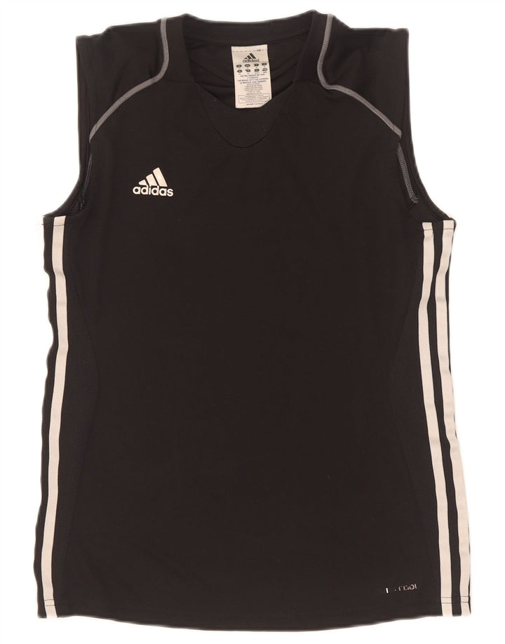 Adidas Climacool Vest Top pentru femei UK 14 Medium Black Poliester