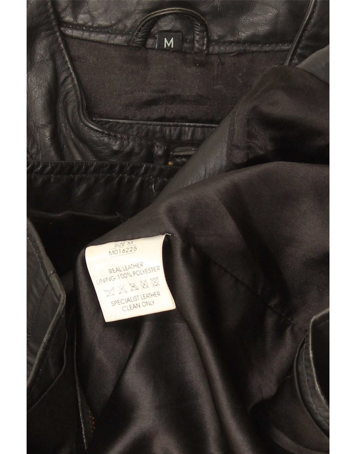 Jachetă de piele pentru bărbați Lee Cooper UK 38 Medium Black Dunge