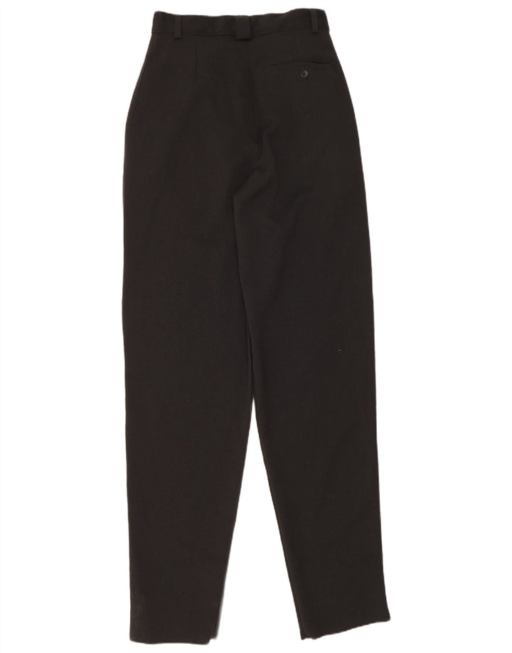 Pantaloni de costum vintage pentru femei IT 44 Medium L26 L35 Poliester negru