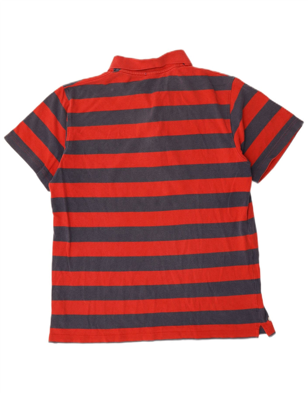Tricou polo Reebok pentru bărbați, bumbac cu dungi roșii mari