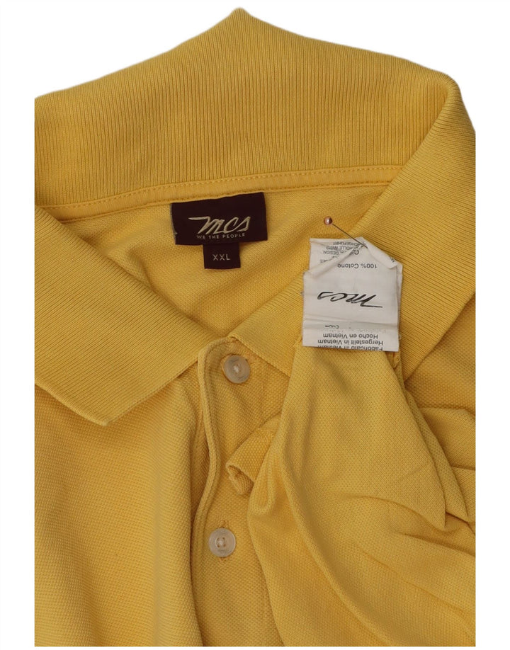 Tricou polo Marlboro Classics pentru bărbați, bumbac galben 2XL