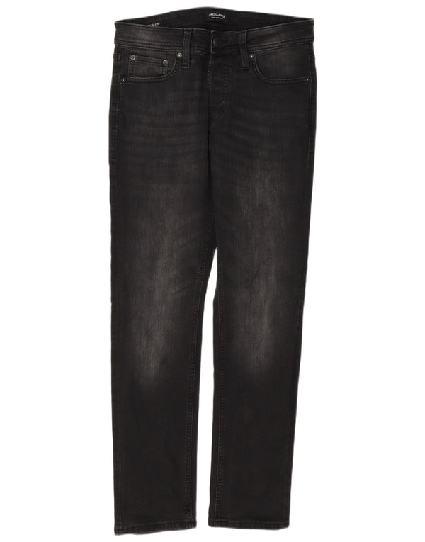 Blugi Jack & Jones GLENN Slim pentru bărbați W30 L32 bumbac negru