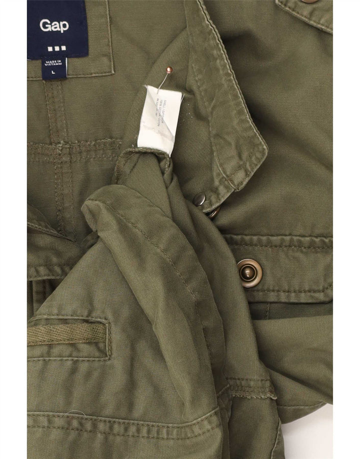 Jachetă militară Gap pentru femei UK 14 Medium Khaki Bumbac