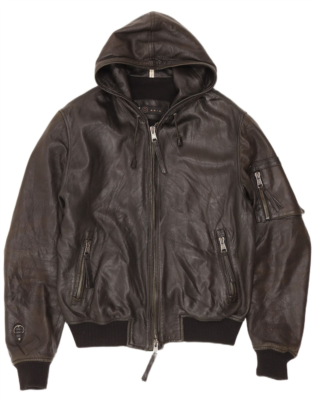 Jachetă bomber din piele pentru bărbați Aria IT 50 Large Black