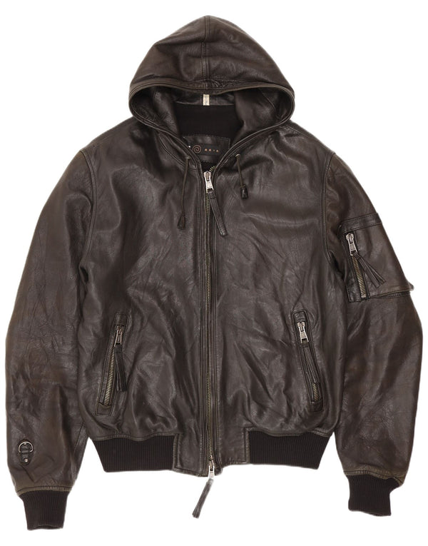 Jachetă bomber din piele pentru bărbați Aria IT 50 Large Black