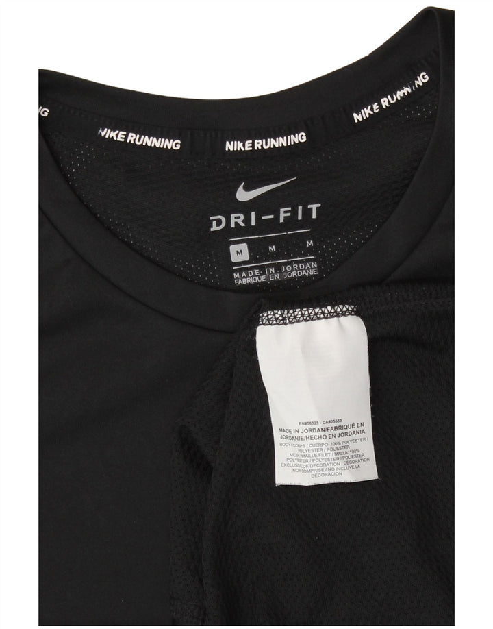 Tricou Nike Dri Fit pentru bărbați Top Mediu Negru Poliester