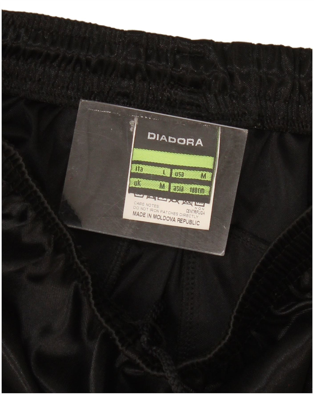 Pantaloni scurți Diadora Italia Sport pentru bărbați, poliester mediu negru