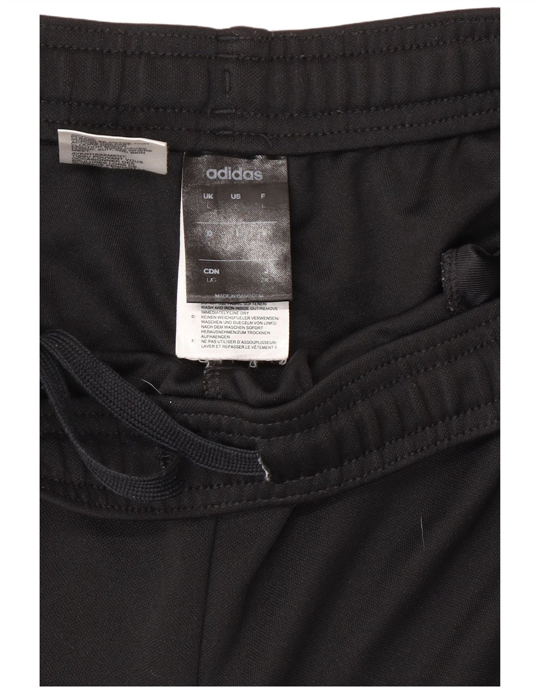 Pantaloni de trening pentru bărbați Adidas Pantaloni de jogging, mari, negru, poliester