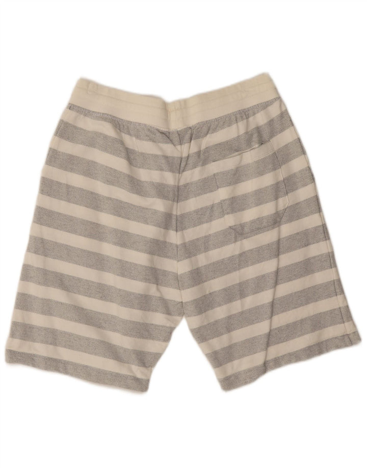 Pantaloni scurți sport pentru bărbați Zara XL, bumbac cu dungi gri