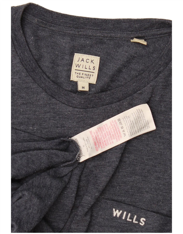 Tricou Jack Wills pentru bărbați Top mediu din bumbac cu pete albastru bleumarin