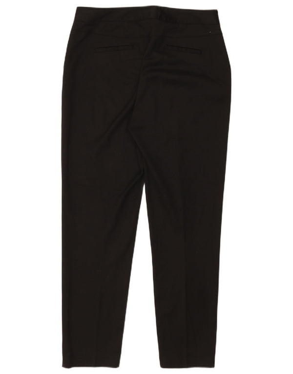 Pantaloni chino subțiri Reiss pentru femei UK 12 Medium L32 L28 Poliester negru