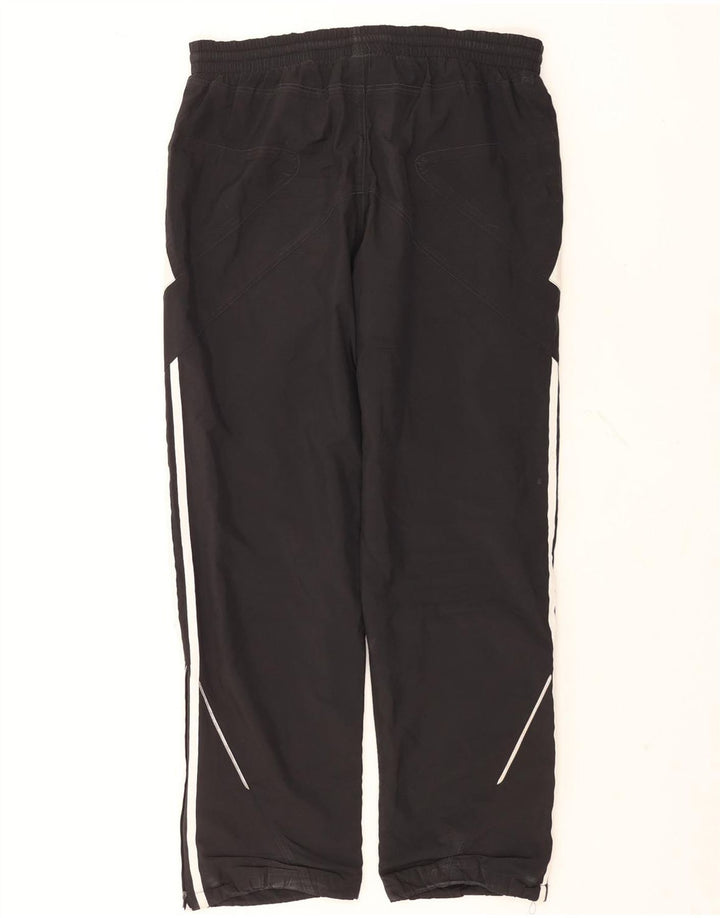 Pantaloni de trening Adidas pentru bărbați, negru mediu, poliester bloc de culoare