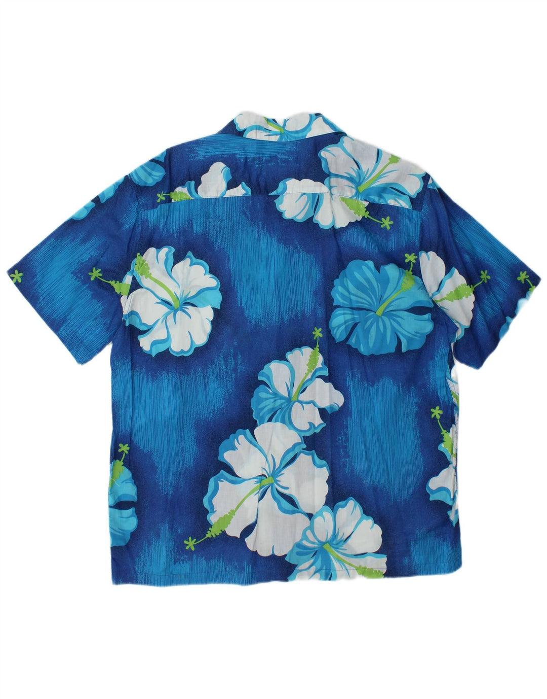 Cămașă cu mânecă scurtă pentru bărbați PIOMBO, mare, albastru, bumbac floral