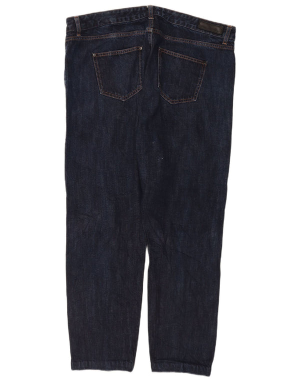 Blugi conici pentru femei Marks & Spencer UK 18 XL W38 L28 bleumarin bumbac