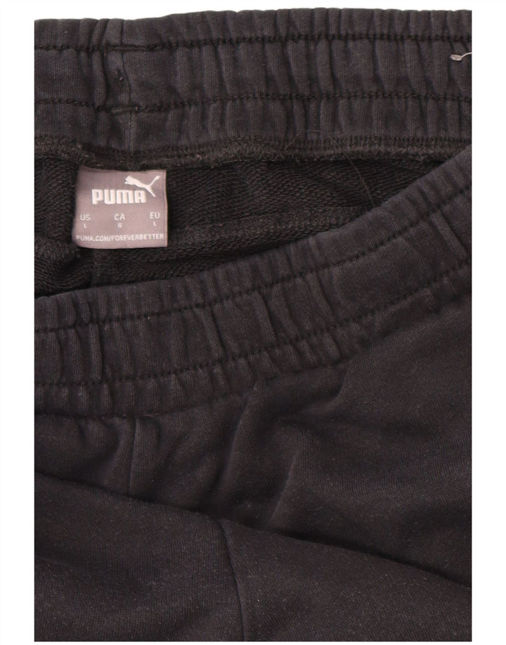 Pantaloni de trening Puma Graphic Crop pentru bărbați Pantaloni de jogging, mari, negru