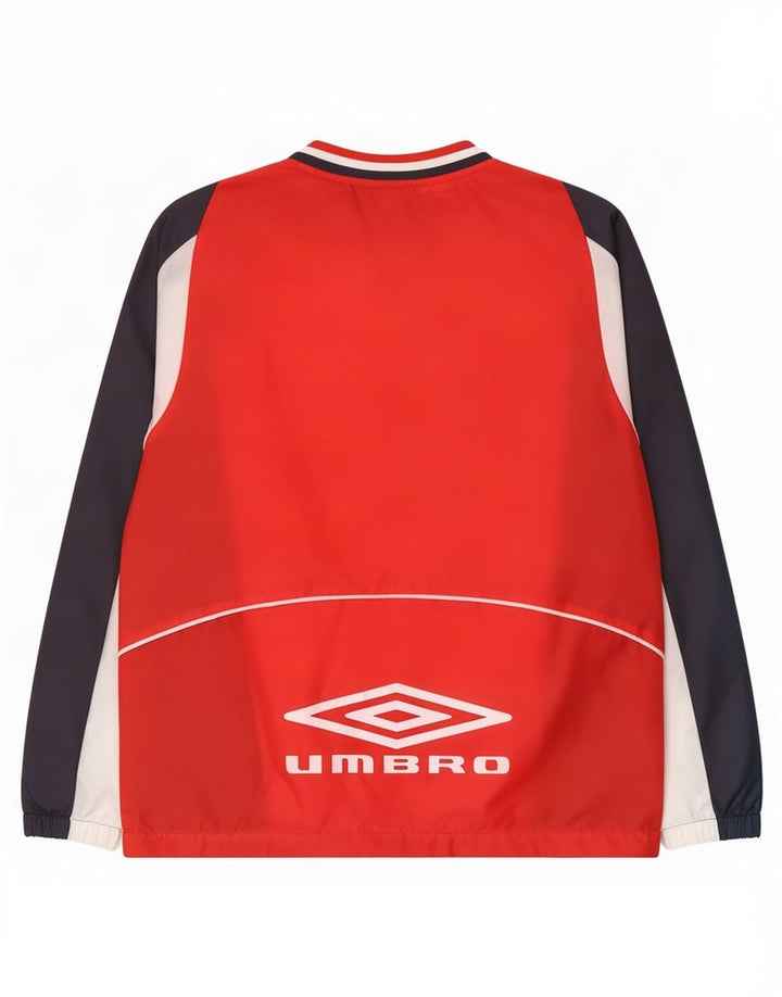 Trening pentru bărbați Umbro, jachetă de top, roșu, poliester color bloc