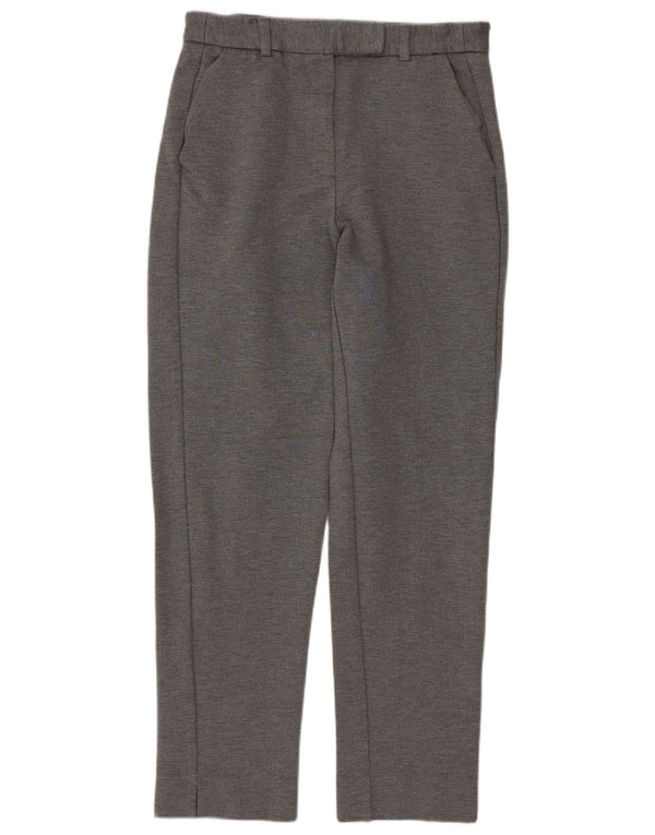 MARKS & SPENCER Pantaloni casual drepti pentru femei UK 8 Small W26 L25 Gri