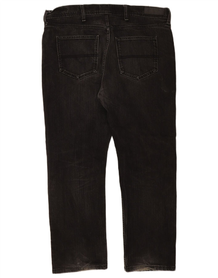 Blugi drepți obișnuiți pentru bărbați Marks & Spencer W38 L29 bumbac negru